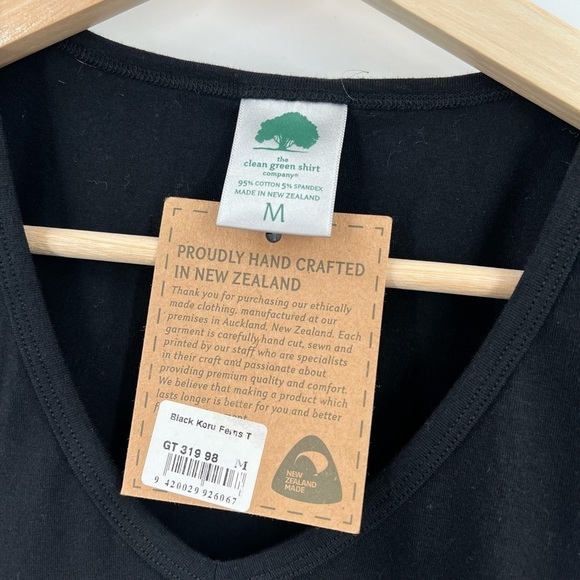 the clean green shirt company black base/white design NEW - Picture 4 of 5